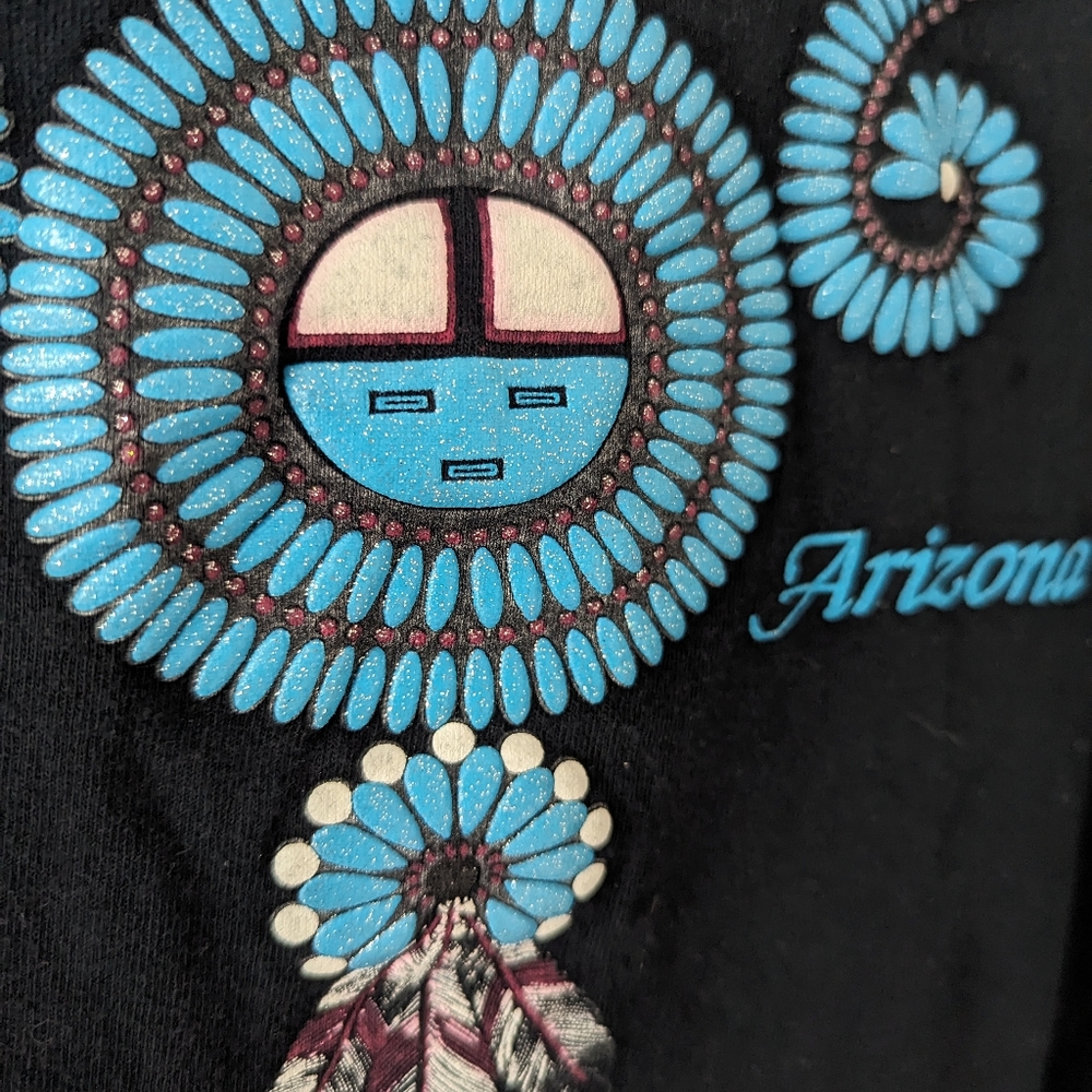 Vintage Glittery Arizona Turquoise Necklace Tee